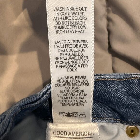 Good American Good Legs Skinny Jeans Raw Hem Size  6 / 28 - Picture 8 of 14